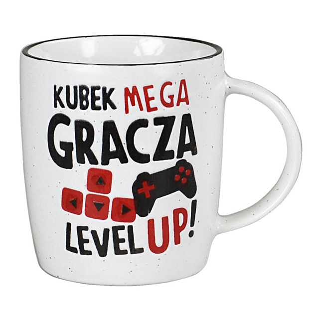 Kubek Q-Up-021 - Kubek Mega Gracza Level Up!