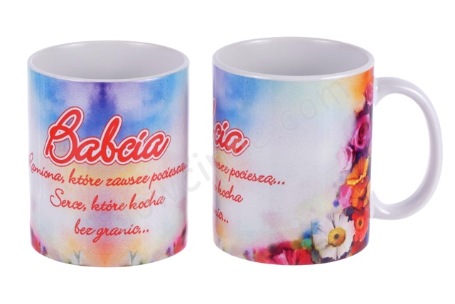 Kubek tapeta K041 - Babcia ramiona które zawsze pocieszą