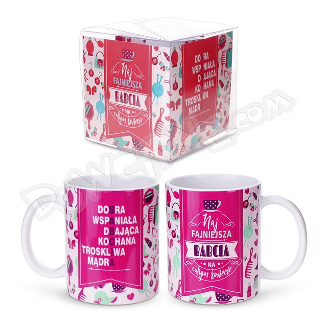 Kubek tapeta K145 -  Najfajniejsza Babcia na całym świecie