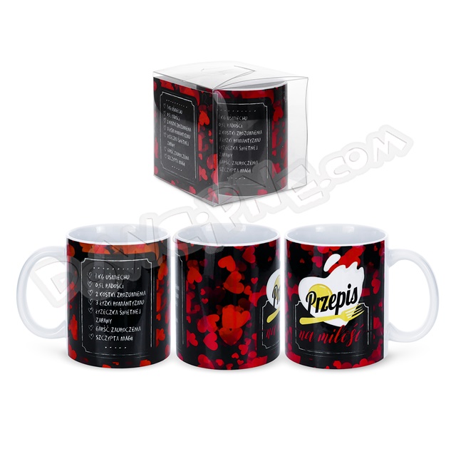 Kubek tapeta K151 - Przepis na miłość