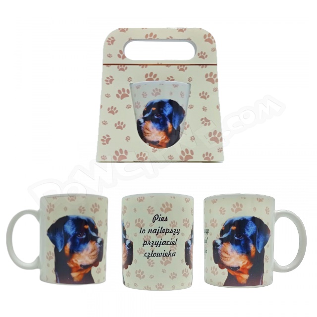 Kubek ET w opak. z uchwytem 044 - Rottweiler