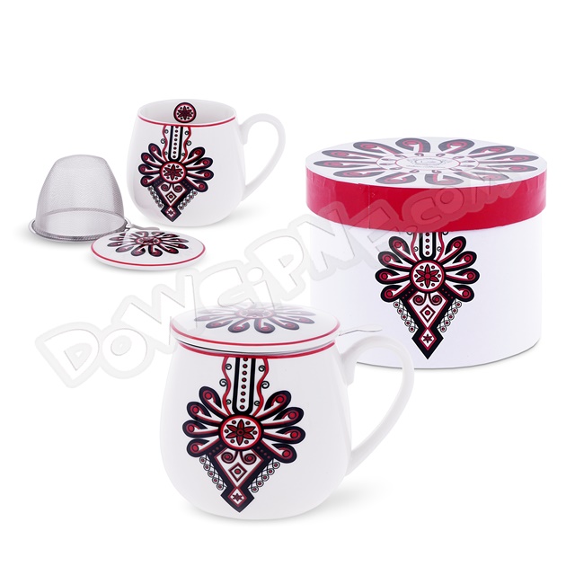 Kubek baryłka z zaparzaczem 430 ml - PARZENICA 