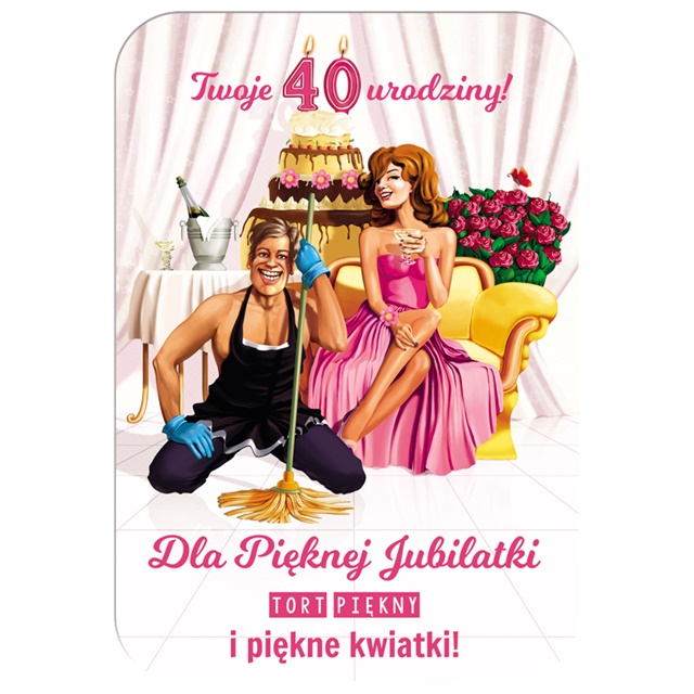 Magnes MA-009 - 40 Urodziny - Dla pięknej jubilatki