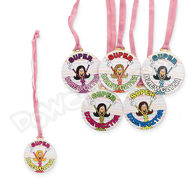Medal Super Dziewczyna Do Druku Medal drewno super dziewczyna - Dowcipne gadzety, niecenzuralne