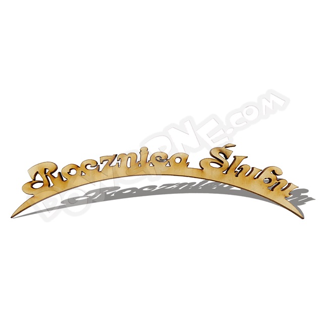 Napis rocznica RE - Rocznica Ślubu (Łuk)