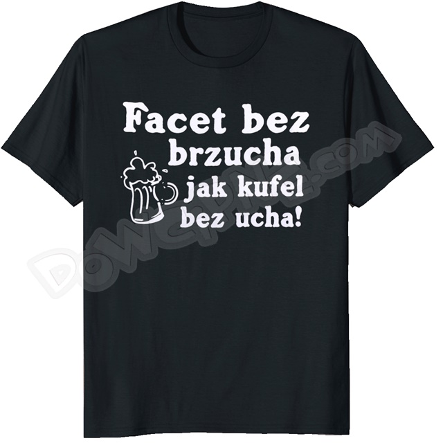 Koszulka AR KO028 - Facet bez brzucha jak kufel bez ucha!