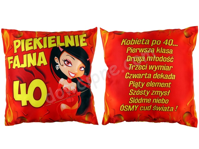 Poduszka a. S134 - Piekielnie fajna 40