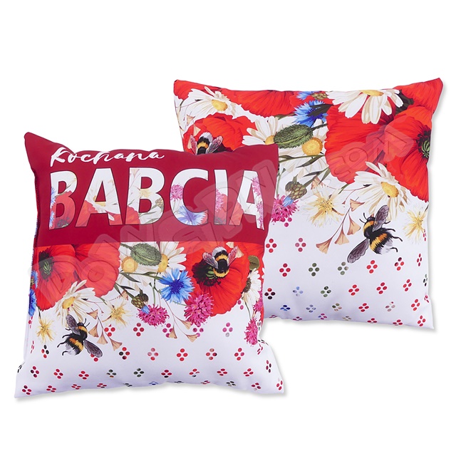 Poduszka a. S166 - Kochana Babcia czerwona