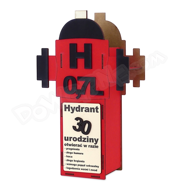 Pojemnik na butelkę Hydrant - 30 urodziny