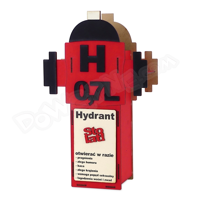 Pojemnik na butelkę Hydrant - Sto lat