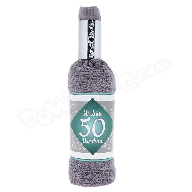 Ręcznik butelka (100x50) 031 - 50 Urodziny On