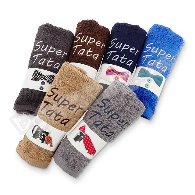 Ręcznik haftowany 100x50 - Super Tata