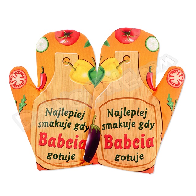 Rękawica kuchenna R035 - Najlepiej smakuje gdy Babcia gotuje