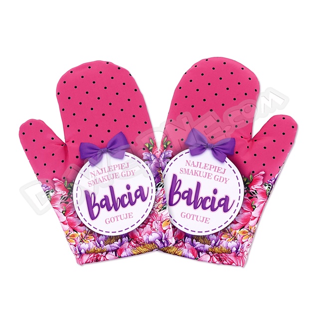 Rękawica kuchenna R052 - Najlepiej smakuje gdy Babcia gotuje