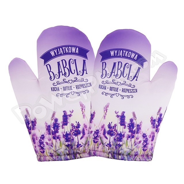 Rękawica kuchenna R054 - Wyjątkowa Babcia kocha, przytula, rozpieszcza 