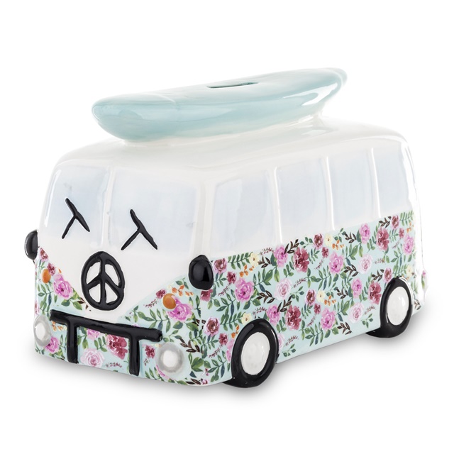 Skarbonka auto z kajakiem 145733 niebieska