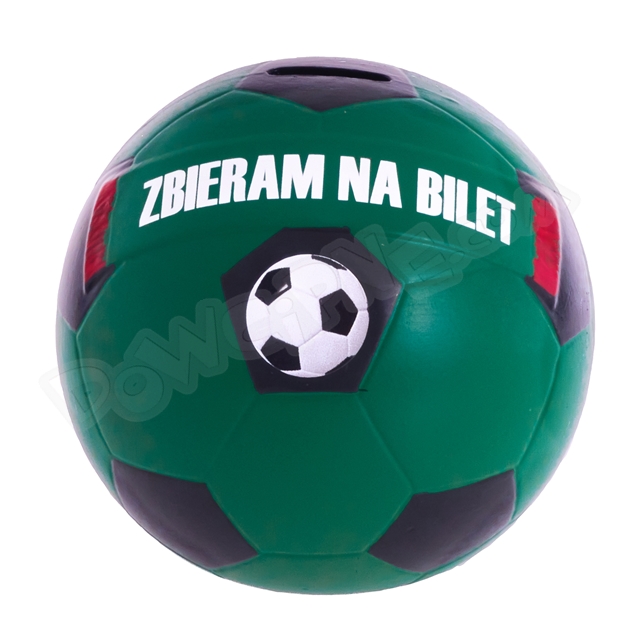 Skarbonka PIŁKA średnia PROMO - Zbieram na bilet