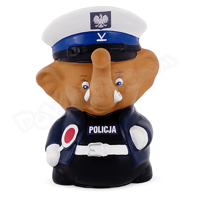 Skarbonka Słoń policjant (ciemny niebieski)