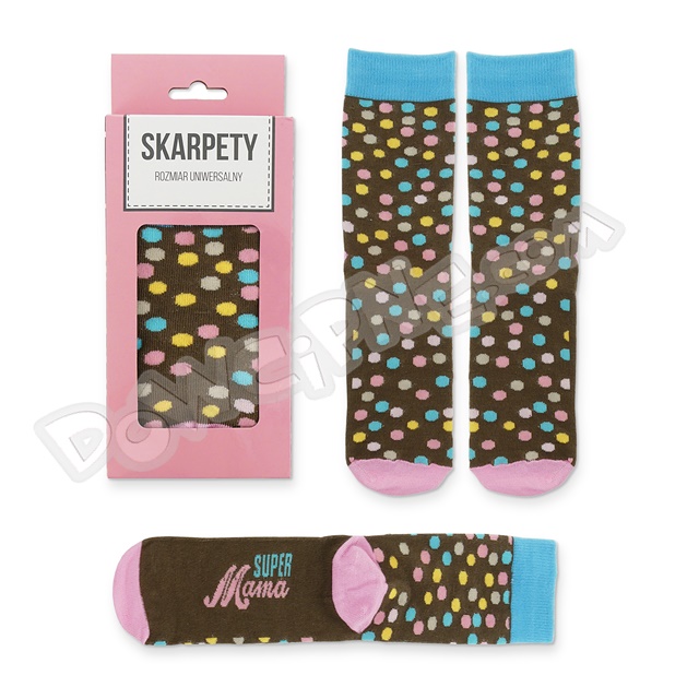 Skarpety dla Mamy - Super Mama