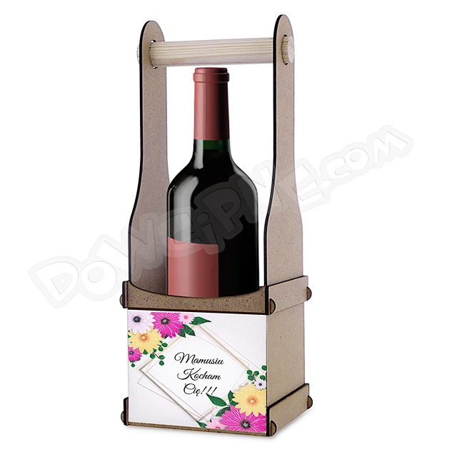 Skrzynka na alkohol otwarta wąska RH - Mamusiu Kocham Cię!!!