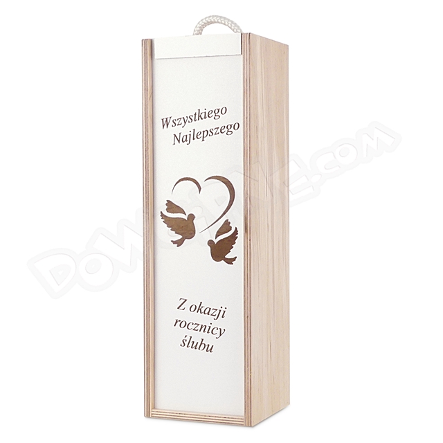 Skrzynka na wino 037 - Rocznica Ślubu