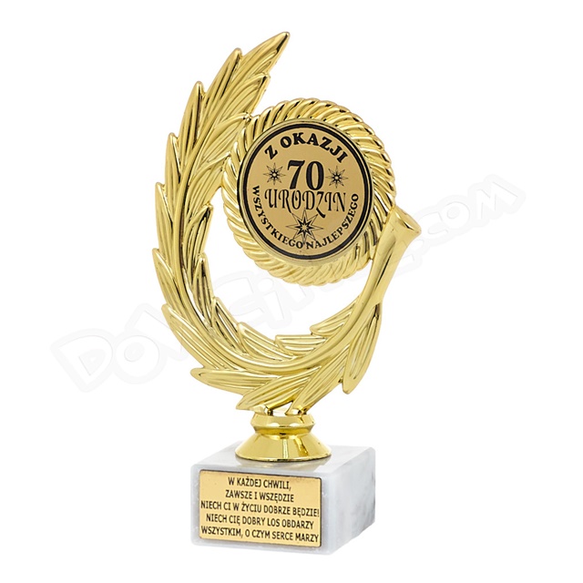 Statuetka Laur BH 066 - Z okazji 70 Urodzin