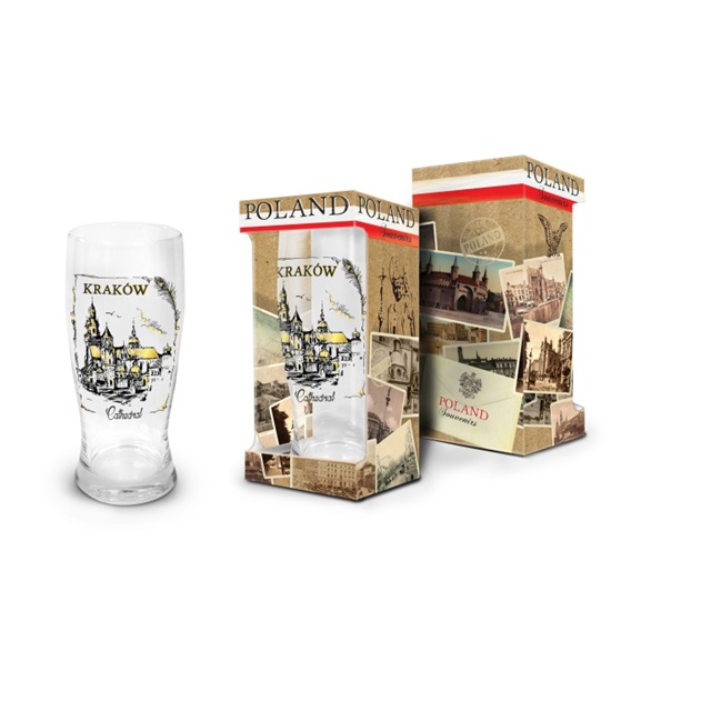 Szklanka do piwa SUVENIRY - Kraków (Katedra)
