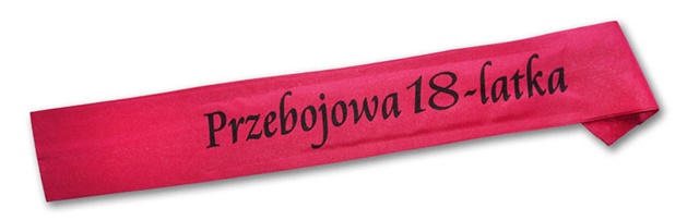 Szarfa ozdobna SZ005 - Przebojowa 18-latka