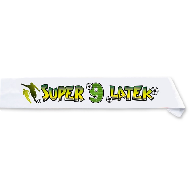 Szarfa ozdobna 022 - Super 9-latek (piłkarz)