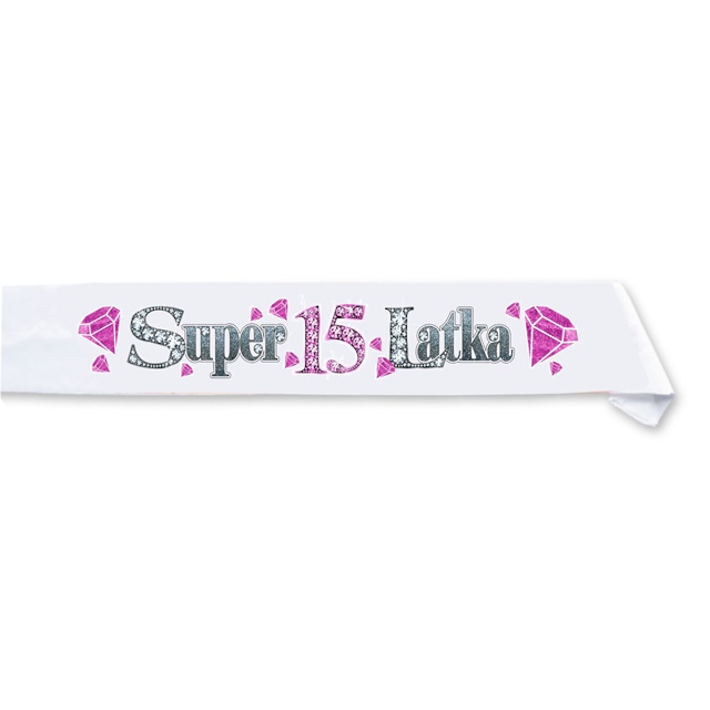 Szarfa ozdobna 032 - Super 15-latka (brylanty)