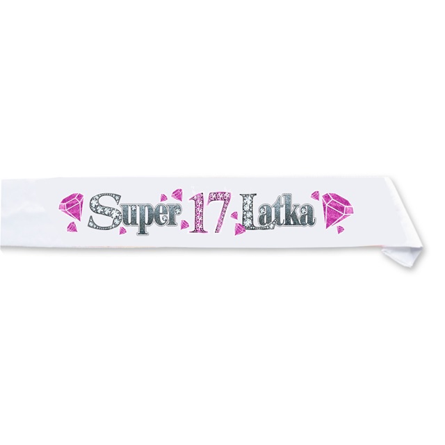 Szarfa ozdobna 034 - Super 17-latka (brylanty)