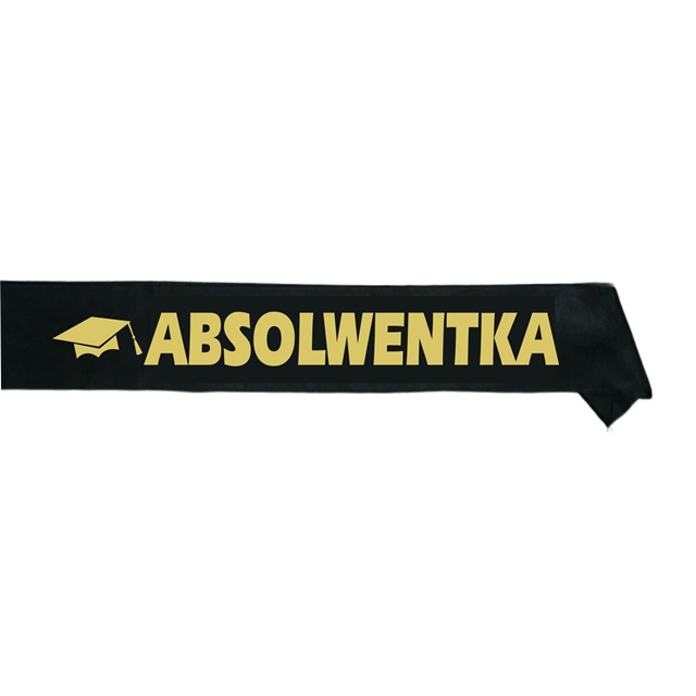 Szarfa SZ030 - Absolwentka (czarna)