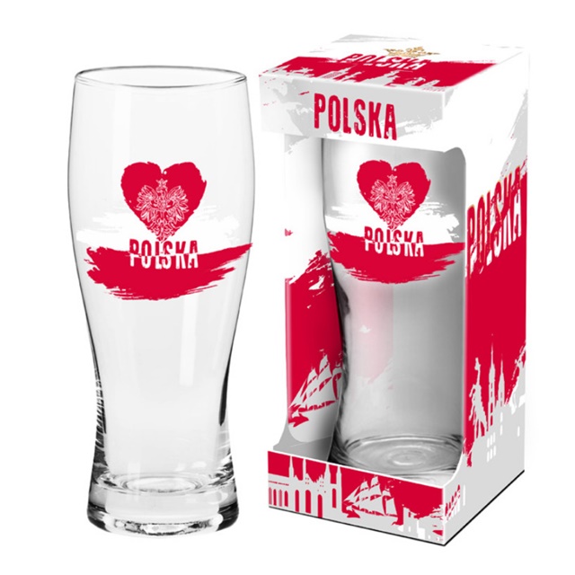 Szklanka do piwa 500ml  POLSKA 1 - Serce