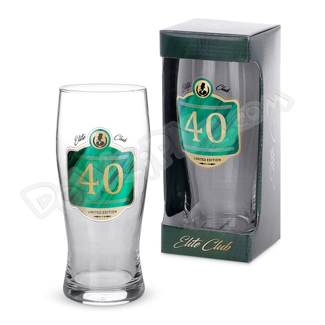 Szklanka do piwa 500ml Elite Club - 40 Urodziny