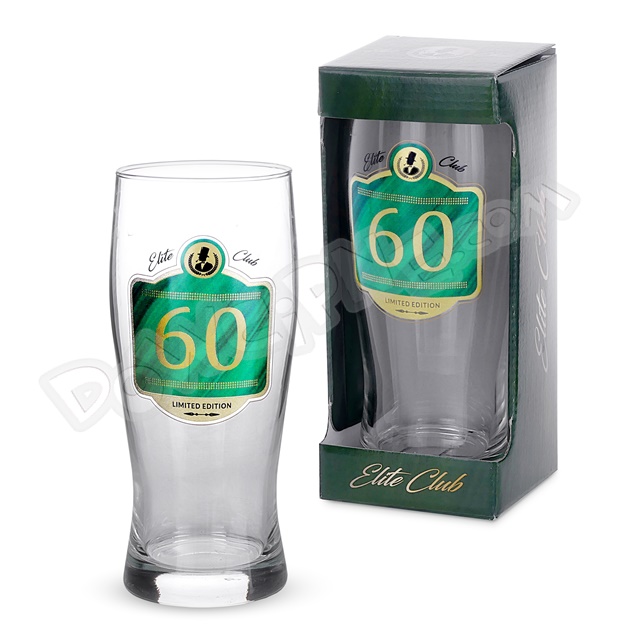 Szklanka do piwa 500 ml Elite Club - 60 Urodziny