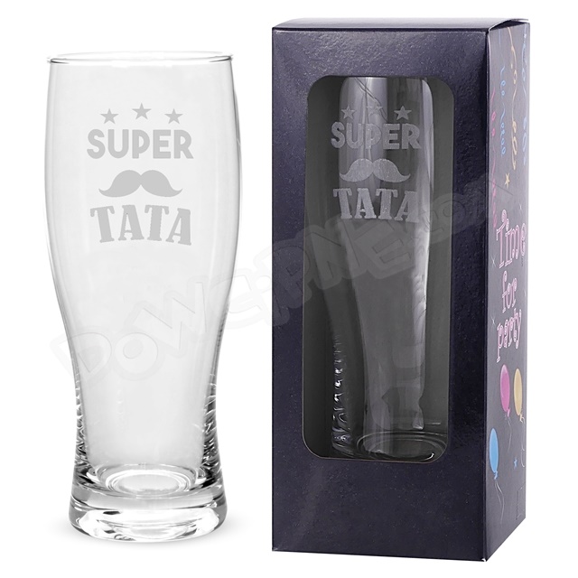 Szklanka do piwa 500ml -  Super Tata jedyny taki kochany najwspanialszy
