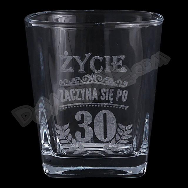 Szklanka do Whisky DR premium - Życie zaczyna się po 30