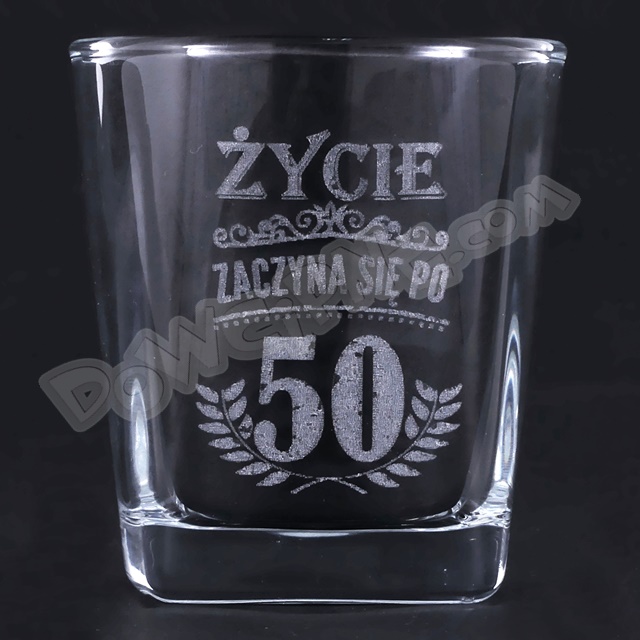 Szklanka do Whisky DR premium - Życie zaczyna się po 50
