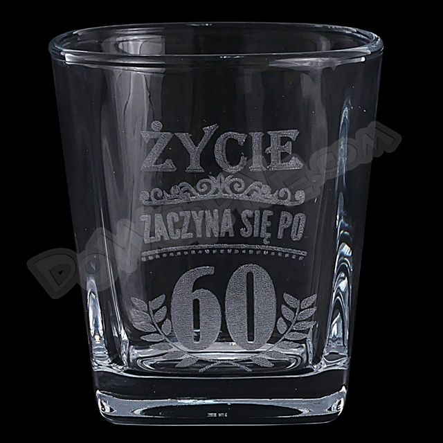 Szklanka do Whisky DR premium - Życie zaczyna się po 60