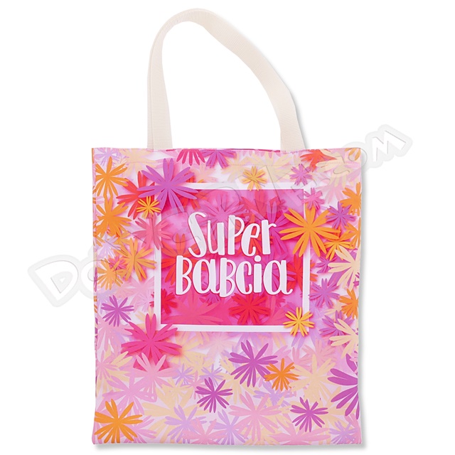 Torba T045 - Super Babcia różowa