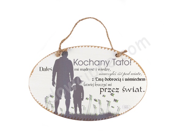 Tabliczka owal 14x23 cm TV7003 - Kochany Tato!