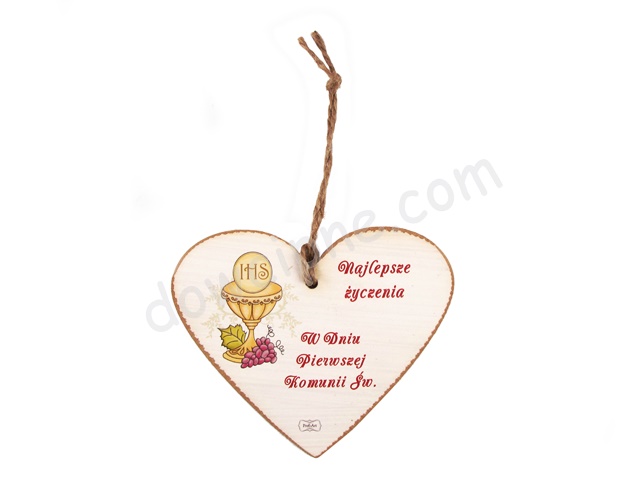 Tabliczka serce 12x15 cm TV919 - Najlepsze życzenia...