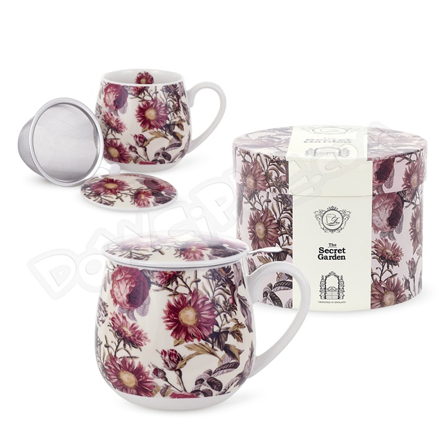 Kubek baryłka z zaparzaczem 430 ml - PEONY