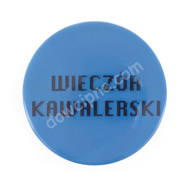 Zapinka Button P826 - Wieczór Kawalerski - napis (5 szt.)