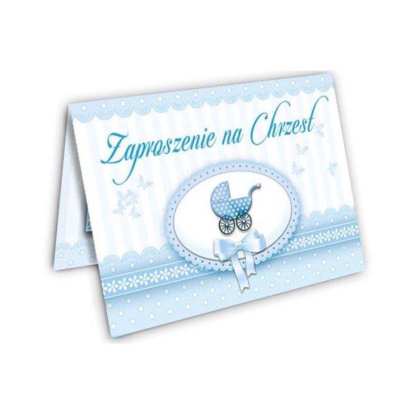 Zaproszenie (10 szt.) ZX4100 - Chrzest