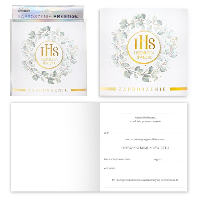 Zaproszenie (5szt) ZP-029 - Komunia