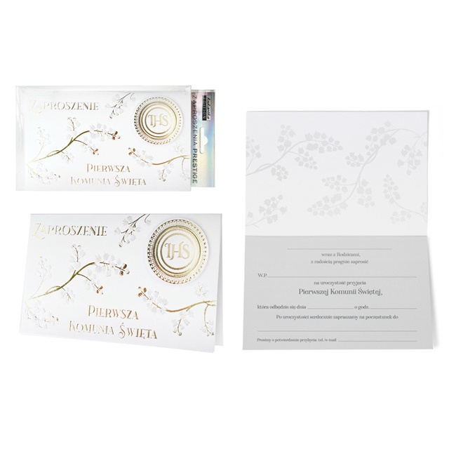 Zaproszenie (5szt) ZP-033 - Komunia