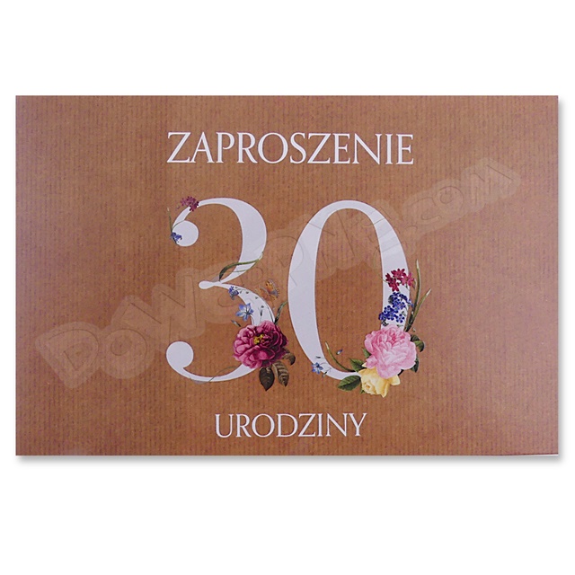 Zaproszenie TREND 1 opak. (10 szt.) ZT37 - 30 Urodziny