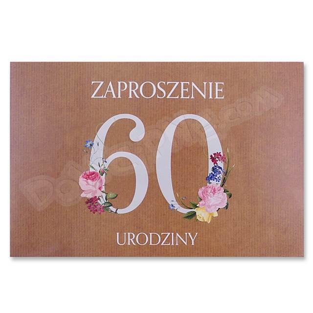 Zaproszenie TREND 1 opak. (10 szt.) ZT40 - 60 Urodziny