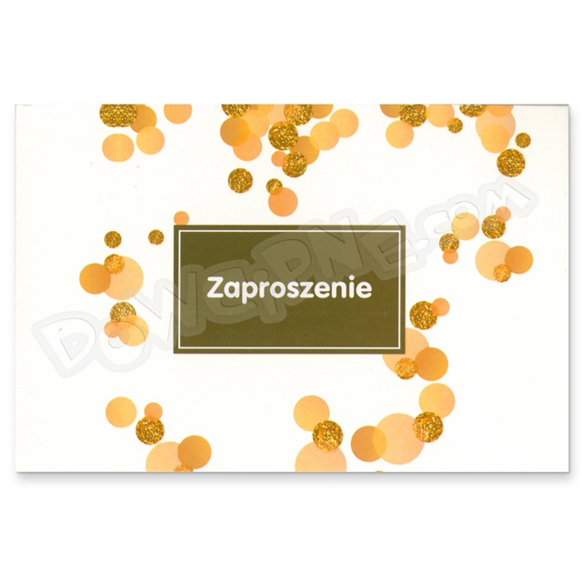 Zaproszenie TREND 1 opak. (10 szt.) ZT35 - Uniwersalne